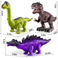 thumbnail image 2 of Juguetes electrónicos para dinosaurios caminantes BlMukce, paquete de 3 para 2 a 6 años, 2 of 7