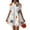 White, variant on Iyufng Women Dresses for Summer Women's Short Sleeve Button Down Casual Printed Flowy A-Line Shirt Dress