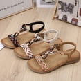 thumbnail image 5 of Footwear Womens Easy Slip On Elasticated Summer Holiday Sandal Shoes with Rhinestones Beach Sandals for Women, 5 of 8
