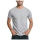 thumbnail image 1 of Camiseta lisa de cuello redondo ultrasuave para hombre: camiseta básica sostenible y transpirable para uso informal y deportivo, 1 of 4