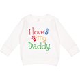 thumbnail image 2 of Inktastic I Love My Daddy Toddler Sweatshirt, 2 of 4