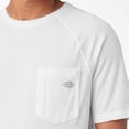 thumbnail image 5 of Camiseta Dickies de manga corta con bolsillo y tecnología de enfriamiento, blanca, talla M, 5 of 5