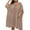 Brown, variant on yillto Women Cotton Linen Cover up Loose V Neck Short Sleeve Summer Beachwear Coverups for Womens