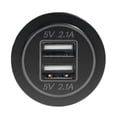 thumbnail image 4 of 4.2A Dual USB Car Charger Dual LED Light Toma de corriente para 12-24V (Blanco) Likrtyny Accesorios para autos y motos, 4 of 9
