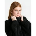 thumbnail image 4 of No Boundaries Plush Half-Zip Pullover, Women's and Plus, 4 of 4