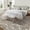 Khaki, variant on Vintage Farmhouse Runner Rug 2x6 Washable Hallway Runner with Non Slip TPR Rubber Backing, Low Pile Thin & Soft Floral Trellis Pattern, Foldable Stain Resistant Carpet, Khaki