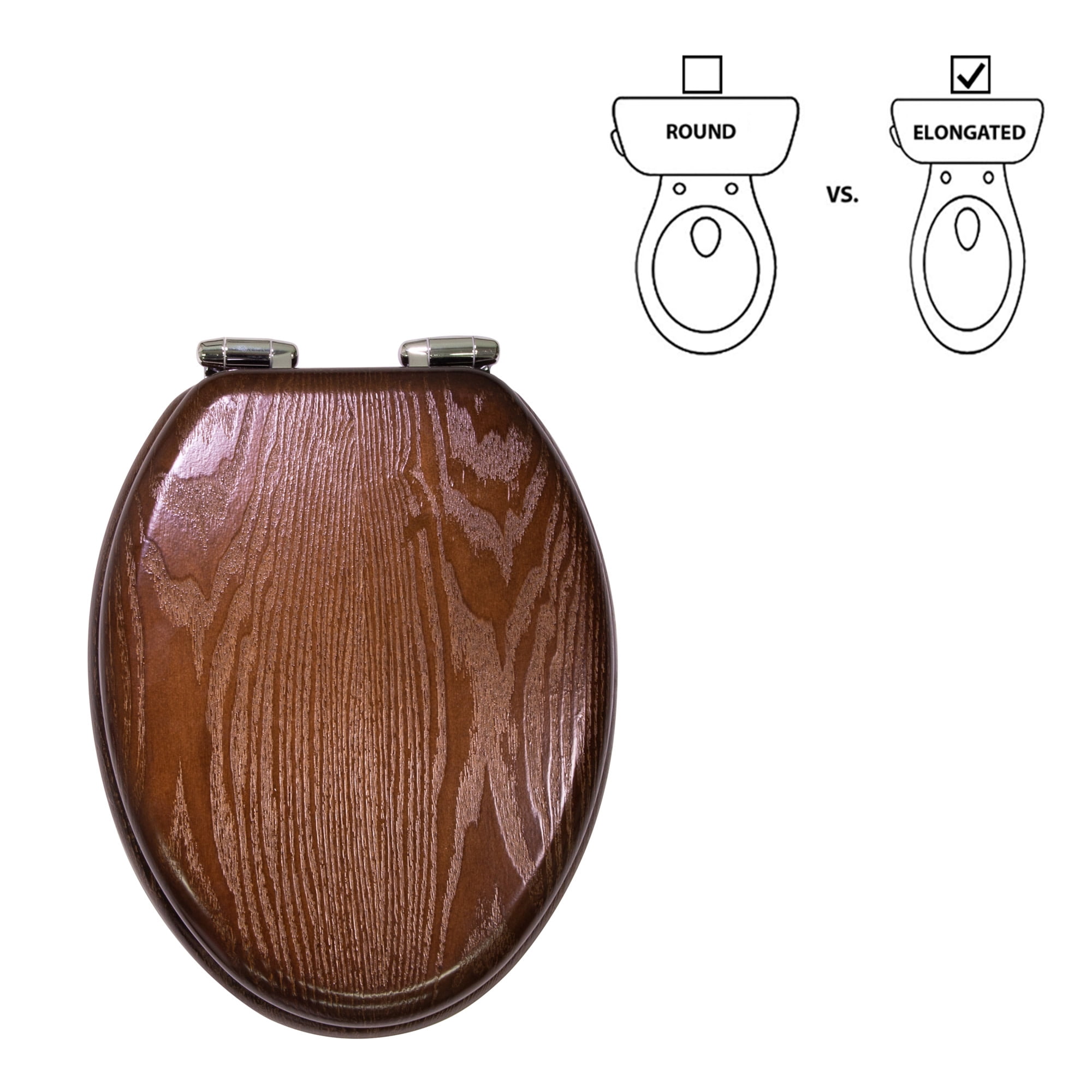 Design House Dalton Wooden Soft Close Toilet Seat
