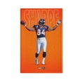 thumbnail image 1 of Panel de interruptores de pared con marco romano de cuero simple Broncos Switching Lights, interruptor de luz simple, doble o con tirador, 1 of 8
