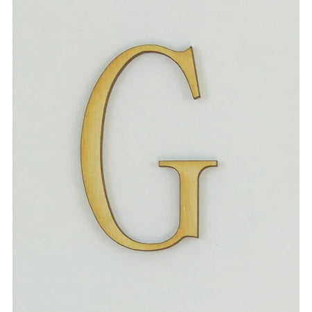 1 Pc, 5 Inch X 1/4 Inch Thick Fangsong Font Wood Letters G For Direction Use Or Decor