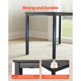 thumbnail image 3 of VEVOR Conference Table, Set of 6, 4.5 ft Office Meeting Table for 16 Person, Flexible Combination Desk Set, Modern Rectangle Meeting Desk with Metal Legs for Office, Conference Room, Easy Assembly, 3 of 9