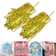 thumbnail image 1 of 4PCS Set Tinsel Door Curtain Foldable Reusable, Metallic Tinsel Foil Fringe Curtain for Parties, with Convenient Adhesive Backing, Suitable for Multiple Uses, PET Material, 1 of 7