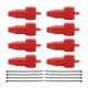 thumbnail image 3 of Protector de terminales de silicona genérico para camiones, 8 piezas Rojo, 3 of 8