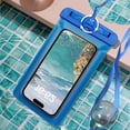 thumbnail image 6 of Portable Bags Mobile Phone Pouch Useful PVC Lightweight Universal Touchscreen Protector Cover Swimming Bag Waterproof Phone Case BLUE, 6 of 8
