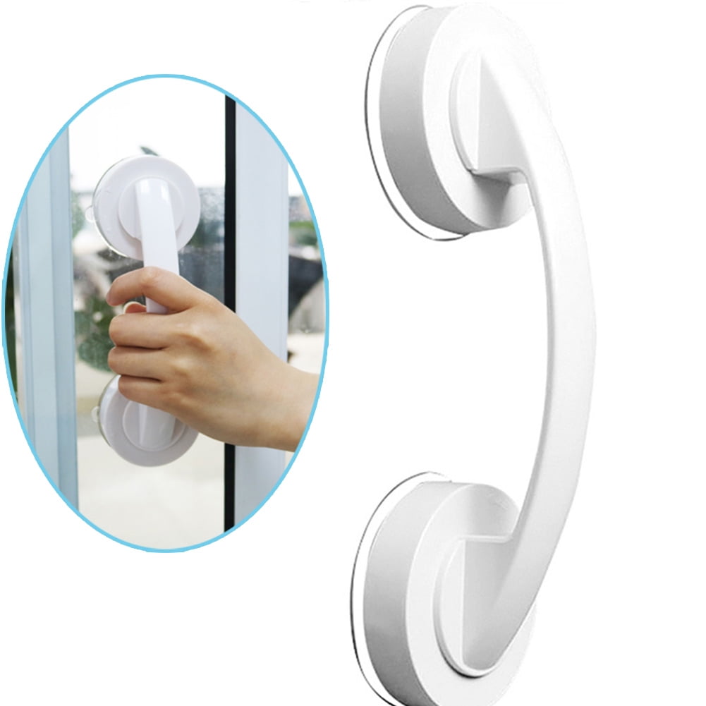 mouyters Bathroom Grip Durable Glass Door Handle Multi-function Bathroom Accessories Safety Grab Shower Grab Bar blue 