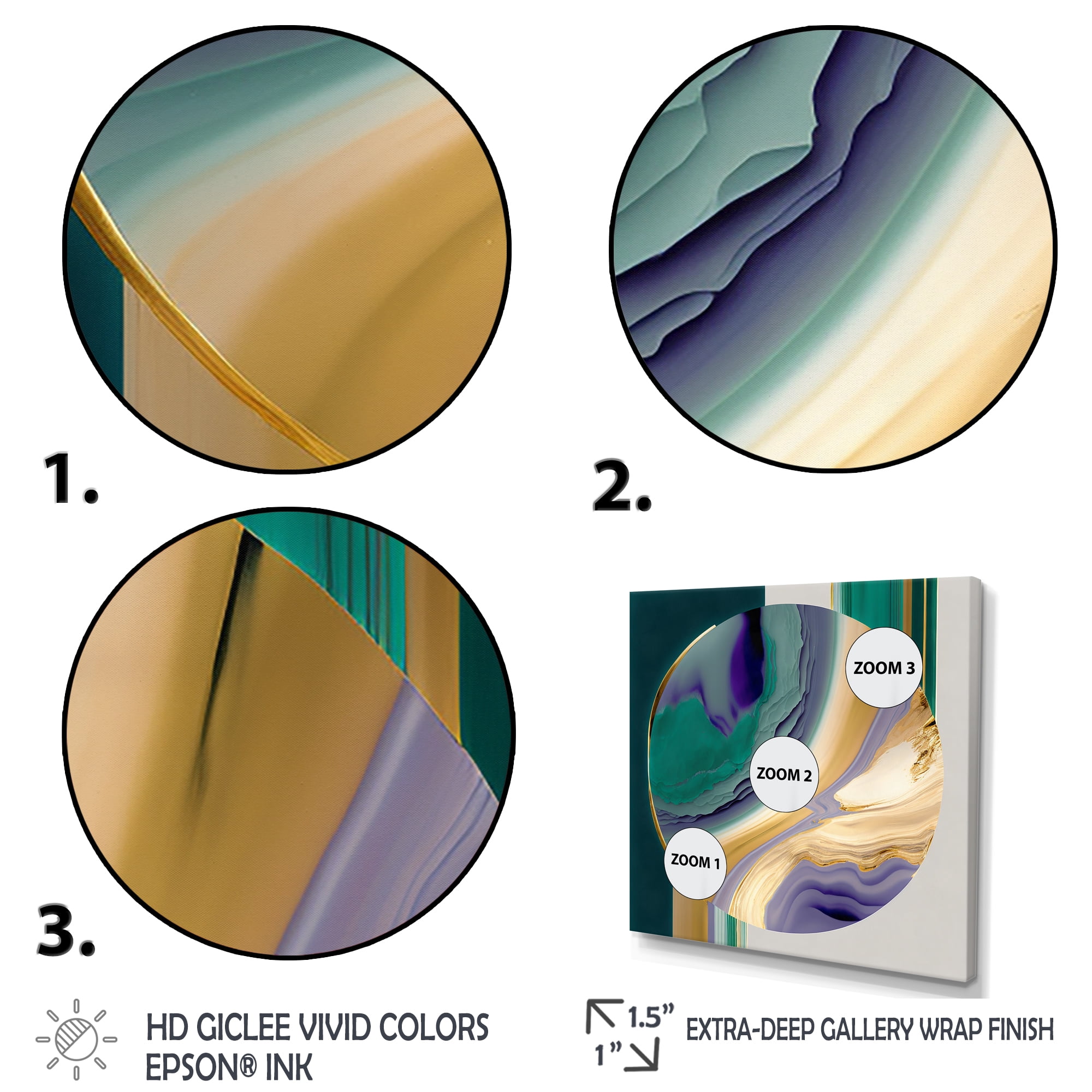 Designart Bold Expression Art II Canvas Wall Art
