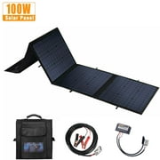 SUNSUL 100W Foldable Camping Solar Panel Kit Home Generator Battery Charger Power Portable USB Station US
