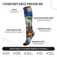 thumbnail image 3 of Lsque Dog Guitar Starry Night Pattern Sport Compression Socks for Men & Women 15-20 mmHg Knee High Nurse Pregnant Running Medical and Travel Athletic, 3 of 6
