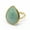 Amazonite, variant on 1x Crystal Teardrop Ring Chakra Faceted Gemstone Water Drop Quartz Reiki Healing-Green Strawberry Quartz-1PC (Random Pick)