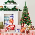 thumbnail image 3 of BestComfort 4.5ft Pre-Lit Artificial Pencil Christmas Tree, 150 Multi-Colored LED Lights, 226 PVC Branch Tips, Quick Setup, Hinged Xmas Tree for Home Office Carnival Festival Decoration, CM22073, 3 of 8