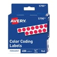 thumbnail image 1 of 450pzs Etiquetas Redonda Avery TD5730 Color Rojo Circular 6mm Permanente Codigo Papeleria Oficina Escuela, 1 of 1