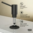 thumbnail image 2 of VIGO Braddock Kitchen Soap Dispenser in Matte Black, 2 of 8