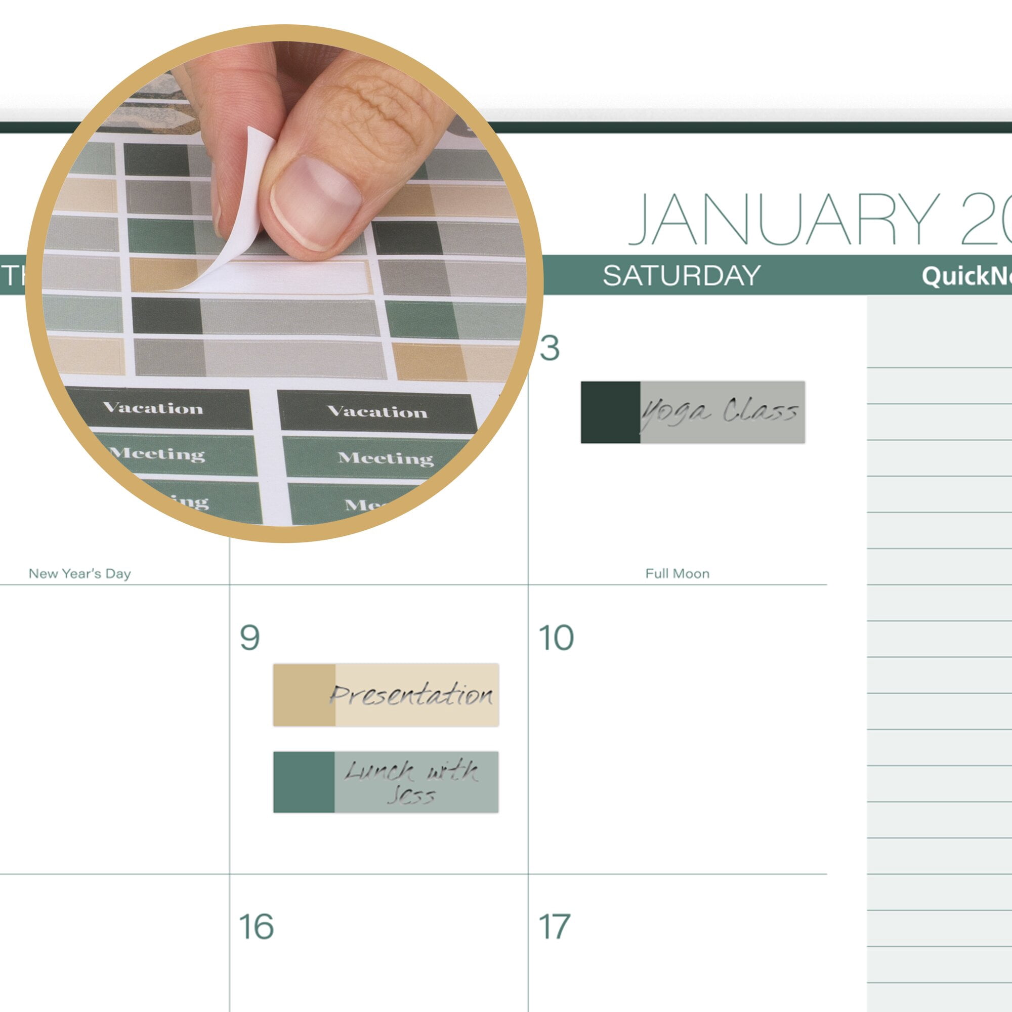 Cambridge Emerald Isle 2026 Weekly Monthly Planner Large 8 12 x 11 - Planners