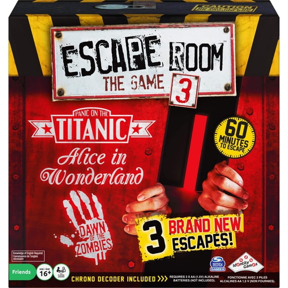 Juego de mesa Spin Master Escape Room versión 3 para mayores de 16 años