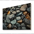 thumbnail image 2 of Designart "Patterns on the Rocky Beach II" Nautical & Beach Print on Natural Pine Wood, 2 of 5