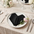 thumbnail image 5 of Unique Bargains 6Pcs Cotton Reusable Dinner Cloth Napkins Black 18x18inch, 5 of 6