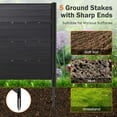 thumbnail image 5 of Costway 2 PCS 48" L x 46" H Air Conditioner Fence Outdoor Privacy Fence Screen Black, 5 of 9