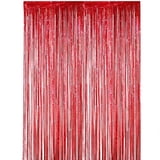 QAQuu 2-Pack Red Birthday Streamers – Foil… product image
