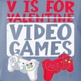 thumbnail image 3 of CafePress - V Is For Video Games Valentines Day Gamer T Shirt - Womens Comfort Colors® Shirt, 3 of 4