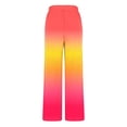 thumbnail image 3 of ylioge Joggers for Women, Womens Wide Leg Sweatpants Y2k Ombre Tie Dye Rainbow Casual Loose Elastic High Waist Drawstring Running Gym Cropped Trousers Yoga Pants with Pockets Spring Saving Clearance, 3 of 4