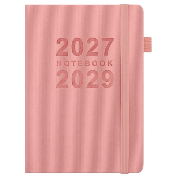 Solivara 2027-2029 Thickened Three Year Planner English Schedule Book With Daily Weekly Monthly Calendar For Planning,Pink,8.27*5.51 in