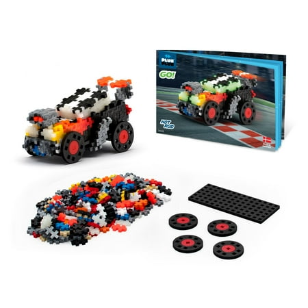 UPC: 0810265031738 | PLUS PLUS – GO! Hot Rod Car – 240 Pieces -Vehicle Building Stem / Steam Toy Interlocking Puzzle Blocks for Kids