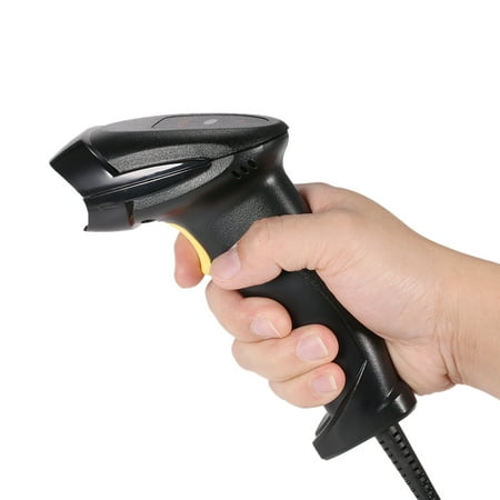 Usb Hand Held Scanner High Performance Bi-directional USB Cable Laser Barcode Scanner Handheld Barcode Scanning Gun for Supermarket Shop ()