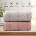thumbnail image 3 of Uego de Toallas de Bano 2 Pack Grandes para Cuerpo Toalla De Baño 100% Algodón Ultra Suaves Adecuado para Natación Playa y SPA(Rojo+Gris), 3 of 7