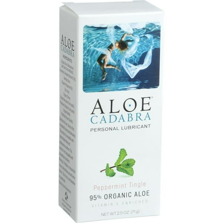 Aloe Cadabra Natural Organic Personal Lubricant  Peppermint Tingle  2.5 (Best Lubricant For Menopause Dryness 2019)