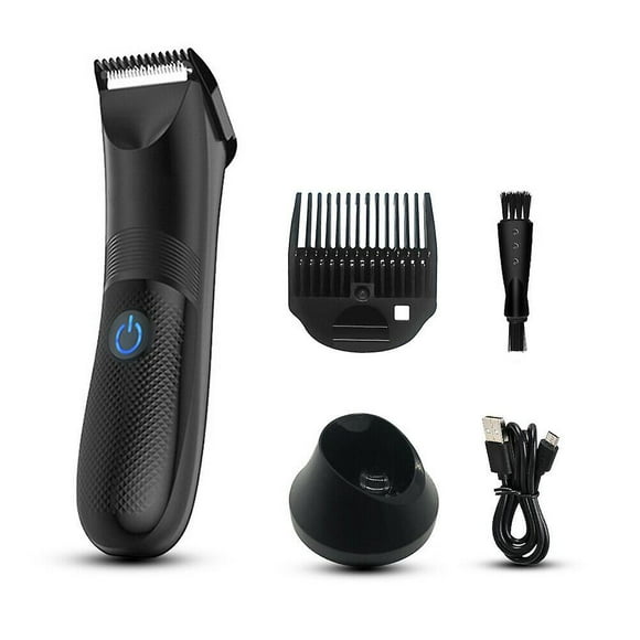 Mens Manscaping Pubic Hair Trimmer Waterproof Groin Electric Ball Body Shaver