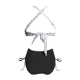 thumbnail image 4 of Women Bathing Suits Two Piece Swimsuit High Waisted Bikini With Drawstring Tummy Restricting Swimsuit Strap Swimsuit, 4 of 4