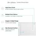 thumbnail image 4 of Swiss Madison Voltaire 60" x 34" Acrylic White, Single-Threshold, Center Drain, Shower Base, 4 of 8