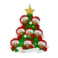 thumbnail image 4 of Personalized Family of 8 Christmas Ornament 2024 African American Family 1 Count -Ornaments by Elves, 4 of 10
