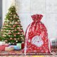 thumbnail image 3 of Bolsa de dulces de Navidad con cordón para galletas, aperitivos, bolsa de embalaje, regalo de fiesta impreso de Navidad, decoraciones de Año Kits de decoración para fiestas rojo extraordinario Cateissary HA001673-07, 3 of 6