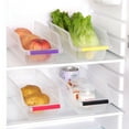 thumbnail image 5 of Kitchen Storage Basket,Stackable Rectangular Clear Refrigerator Organizer Storage Baskets for Food Organizer,Kitchen Storage, for Cabinets,Pantry,Closets(Random Color,3pcs), 5 of 7