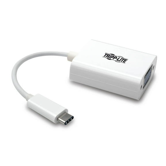Tripp Lite C To Vga Video Adapter Converter1080p, M/f, Type C To Vga, C To Vga, Type-c To Vga 6in - External Video Adapter - 3.1 - Vga - White
