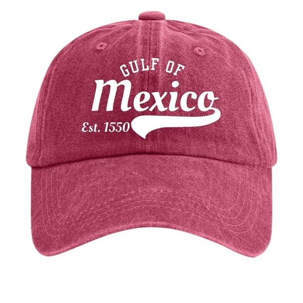 Gorra de béisbol estampada de denim lavado vintage para mujer