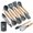 Gray, variant on 12- Kitchen Utensil Set with Wooden Handles - Heat Resistant (446?F), Non-Stick Safe Cooking Tools, Grade Spatula & Cooking Set, Budget - SMALL (Gray)