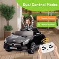thumbnail image 4 of JIMUPARK 12V Licensed Mercedes-Benz CLS 350 Kids Ride On w/Remote Control,Music, Bluetooth, LED Lights, Slow Start, Spring Suspension, Electric Cars Toys for Toddlers Boys Girls Aged 2+, Black, 4 of 9