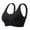 Black, variant on Women's Plus Size Wireless Bra Full Coverage Side Support Lingerie, Thin Seamless Smoothing Underwear, No Underwire Comfort Bralette, Invisible T Shirt Bra Back Fat Control