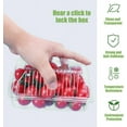 thumbnail image 3 of 50 PCS Clear Plastic Square Hinged Food Container,Plastic Take Out Containers,Disposable Clamshell Food Containers for Salads,Pasta,Dessert,Sandwiches(5.3x4.7x2.8 In), 3 of 7